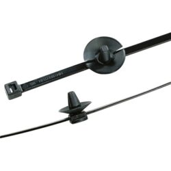 Hellermann Tyton - Lanières assemblées à pied ancre avec jupe 300x4