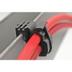 Hellermann Tyton - PV clip edge mount 1-3mm core diameter Ø6-7mm Résistant aux UV - 151-03846