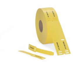 Hellermann Tyton - Plaque de marquage échelle version boucle 18x124 mm jaune - 556-80589