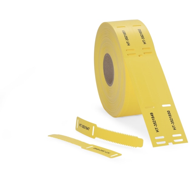 Hellermann Tyton - Plaque de marquage échelle version boucle 18x124 mm jaune - 556-80589 Hellermann Tyton - Plaque de marquage échelle version boucle 18x124 mm jaune - 556-80589