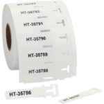 Hellermann Tyton - Repère de câble TAGPU LOOP 12x74mm blanc - 556-80584
