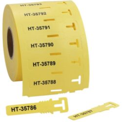 Hellermann Tyton - Repère de câble TAGPU LOOP 12x74mm jaune - 556-80585