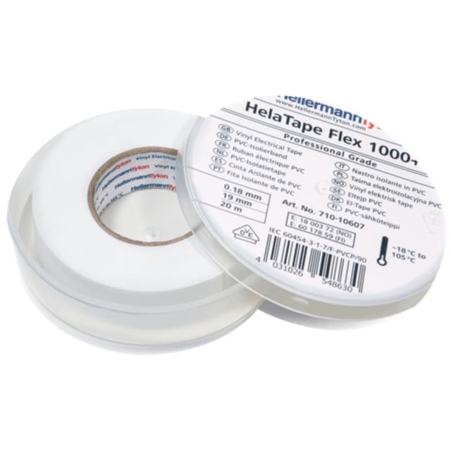 Hellermann Tyton - Ruban adhésif d'isolation HelaTape Flex 1000+ Gris 19x20 - 710-10609 Hellermann Tyton - Ruban adhésif d'isolation HelaTape Flex 1000+ Gris 19x20 - 710-10609