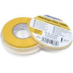 Hellermann Tyton - Ruban adhésif d'isolation HelaTape Flex 1000+ Jaune 19x20 - 710-10605