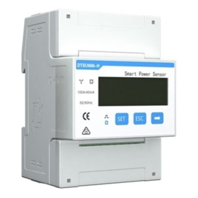 Huawei Compteur d énergie triphasé bidirectionnel Compteur d énergie triphasé bidirectionnel 100A avec écran LCD et boutons de commande