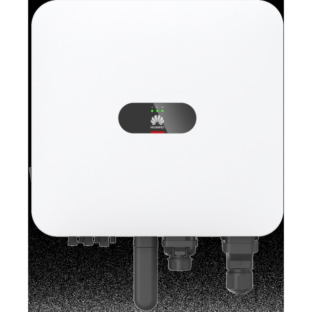 Huawei SUN2000-12K-MAP0 Onduleur hybride triphasé Onduleur solaire hybride triphasé 12 kW avec boîtier blanc compact et connexions inférieures