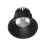 INDIGO - AL3012 RD 9W 1050Lm 3000K 38° IP44 DIM Noir mat - DO17105