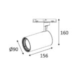 INDIGO - ALYX T MONO 28W 4600Lm 4000K 36° NOIR - TR138NW05 – Image 3