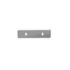 Connecteur aluminium gris 55 mm pour profilé LED avec deux trous de fixation