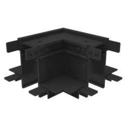 Connexion d angle 90 degrés en aluminium noir mat pour rail encastré plafond