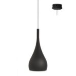 INDIGO - DROP 360 E27 MAX40W LED/CLA/ECO NOIR MAT - KI00116