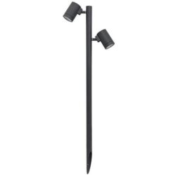Détails visibles de Borne spot LED extérieur anthracite 3000K IP66 GUNZY pour Bornes de jardin
