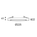 INDIGO - SIRA R 18W 2150Lm 120° IP23 Blanc mat - DO36630 – Image 3
