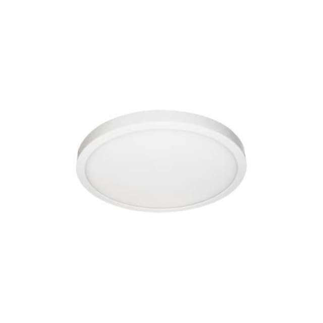 Plafonnier LED rond blanc mat INDIGO Plafonnier LED rond extra-plat blanc mat 18W 3000K