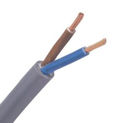 INSTALLATIEKABEL - H05VV-F VTMB câble de raccordement PVC souple gaine lisse 500V gris 2X1mm² - 20302150580