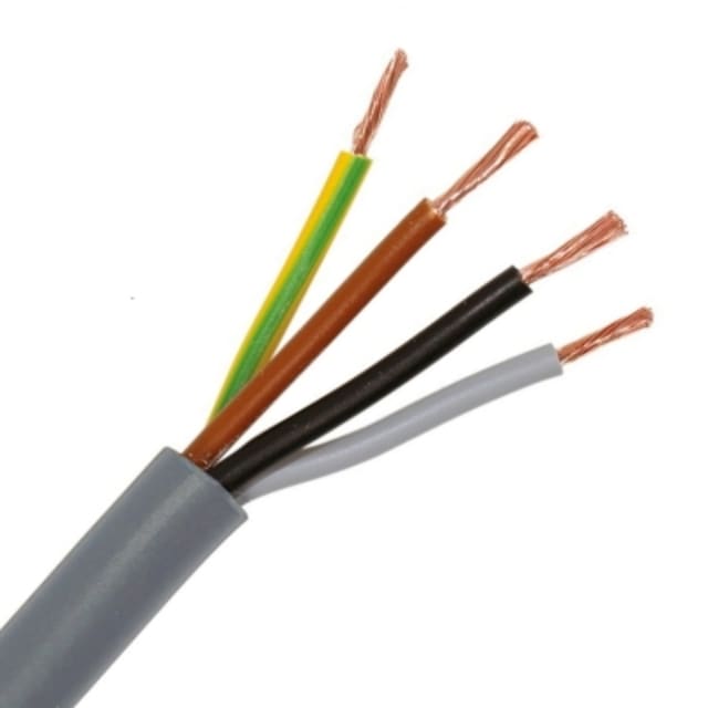 INSTALLATIEKABEL - H05VV-F VTMB câble de raccordement PVC souple gaine lisse 500V gris 4G0 INSTALLATIEKABEL - H05VV-F VTMB câble de raccordement PVC souple gaine lisse 500V gris 4G0