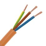 INSTALLATIEKABEL - H05VV-F VTMB câble de raccordement PVC souple gaine lisse 500V orange 3G1