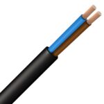 INSTALLATIEKABEL - H07RN-F câble caoutchouc souple 750V Eca noir 2X1