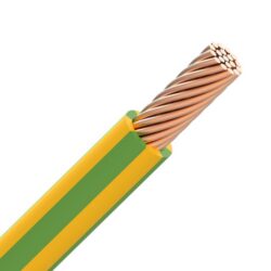 INSTALLATIEKABEL - H07Z1-R fil sans halogène cablé 750V Cca s1d2a1 70°C Vert/Jaune 10mm² - H07Z1-R10YG-CCA B 1000