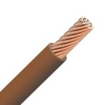 INSTALLATIEKABEL - VOB H07V-R fil PVC câblé 750V Eca 70°C Eupen Brun 10mm² - V0B10M-R-ECA R 100