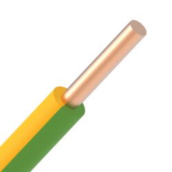 INSTALLATIEKABEL - VTB H05V-U fil PVC massif 500V Eca 70°C Vert/Jaune mm² - VTB1YG-ECA R 100
