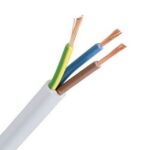INSTALLATIEKABEL - VTLB H03VV-F câble de raccordement PVC souple 300V blanc 3G0
