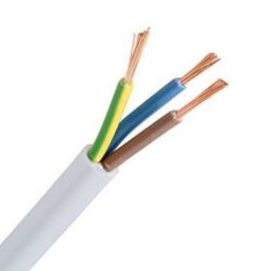 INSTALLATIEKABEL - VTLB H03VV-F câble de raccordement PVC souple 300V blanc 3G0