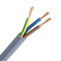 Câbles H05VV-F montrant Câble de raccordement souple PVC gris 3G0,75 mm²