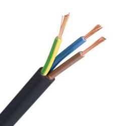 INSTALLATIEKABEL - VTLB H03VV-F câble de raccordement PVC souple 300V noir 3G0