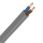 INSTALLATIEKABEL - VTLBp H03VVH2-F câble de raccordement plat PVC souple 300V gris 2X0