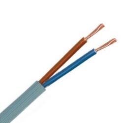 Détails visibles de Câble de raccordement souple PVC gris 2x1,5 mm² 500V pour Câbles H05VV-F