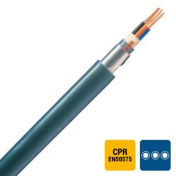 INSTALLATIEKABEL - XFVB câble d'installation XLPE/PVC armé 1kV Cca s3d2a3 gris 2X6mm² - XFVB2X6-CCA B 1000