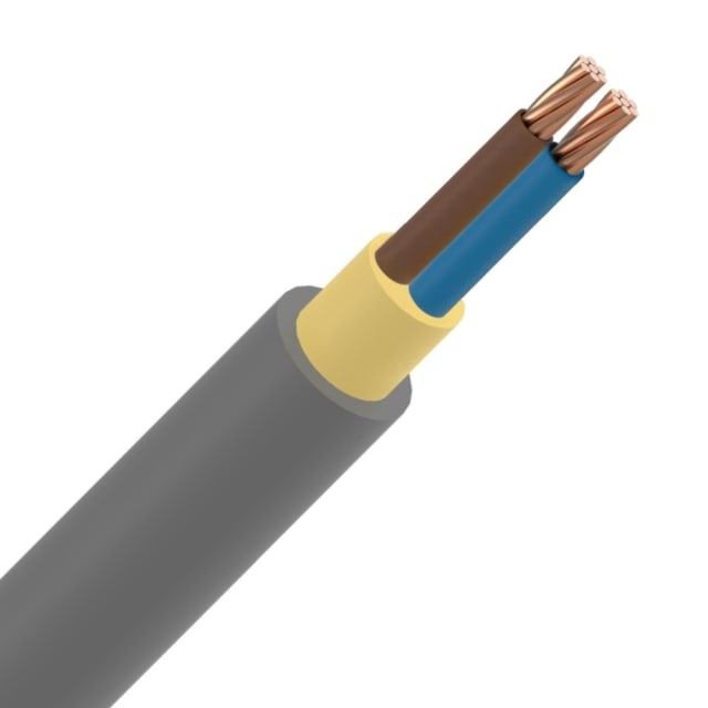 INSTALLATIEKABEL - XVB câble d'installation XLPE/PVC 1kV Cca s3d2a3 gris 2X16mm² - XVB2X16-CCA B 1000 INSTALLATIEKABEL - XVB câble d'installation XLPE/PVC 1kV Cca s3d2a3 gris 2X16mm² - XVB2X16-CCA B 1000