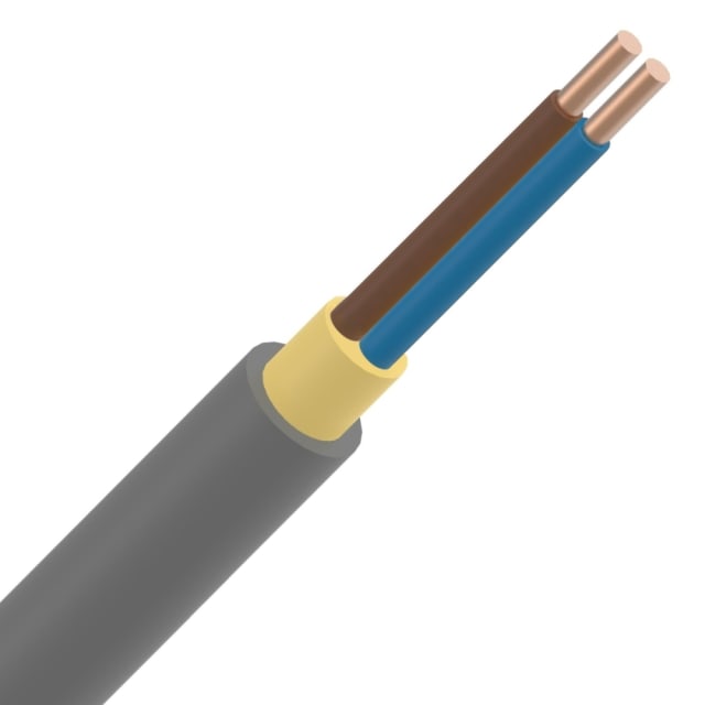 INSTALLATIEKABEL - XVB câble d'installation XLPE/PVC 1kV Cca s3d2a3 gris 2X4mm² - XVB2X4-CCA B 1000 INSTALLATIEKABEL - XVB câble d'installation XLPE/PVC 1kV Cca s3d2a3 gris 2X4mm² - XVB2X4-CCA B 1000