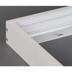Cadre apparent blanc RAL9016 pour panneau LED 300x1200 en aluminium