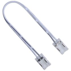Connecteur ruban LED 8 mm avec câble 15 cm mono et embouts de connexion