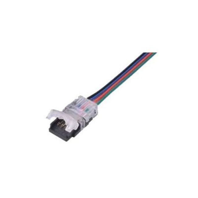 INTEGRATECH Connecteur câble ruban LED RGB Connecteur câble pour ruban LED RGB 12 mm IP20 avec fils multicolores