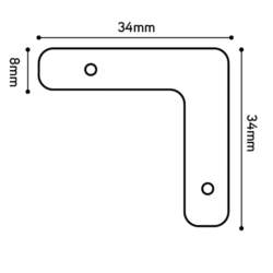 INTEGRATECH - Coupleur 90° pour profile SLF2525/3535 - LC90SLF2535