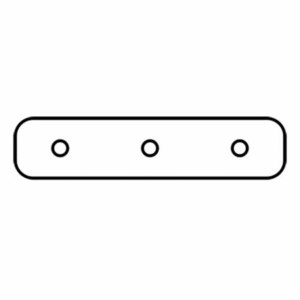 Coupleur droit pour profilé SL Flat SLF1512 avec trois perçages alignés