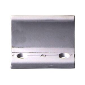 Coupleur droit pour profilé aluminium ALU45 gris avec deux perçages visibles