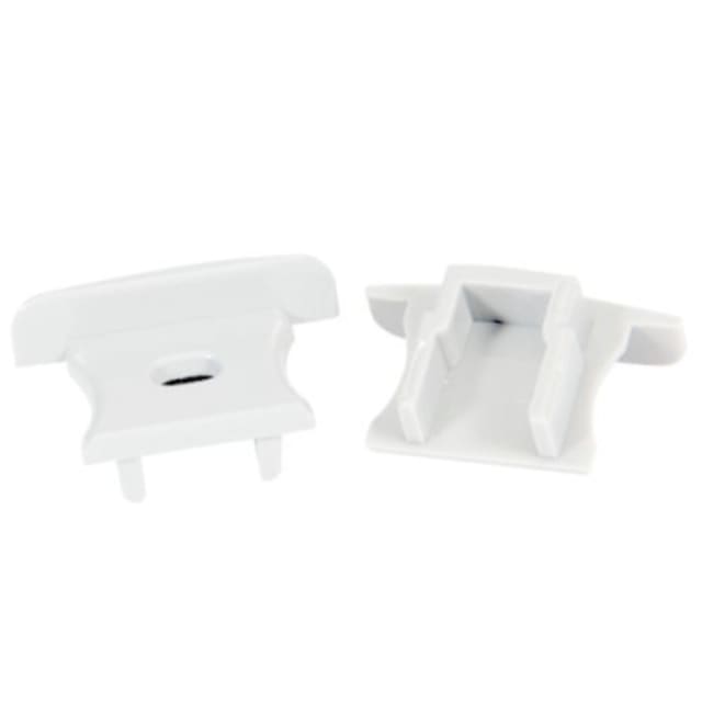 INTEGRATECH Embout profilé RSL15W Embout blanc pour profilé RSL15W sans entrée