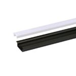 INTEGRATECH - Profil RSL7 noir 2m plexi mat accessoires inclus - RSL7B-M2