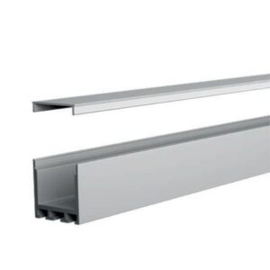 Profilé LED aluminium 25x25 mm avec diffuseur opale de 2 m
