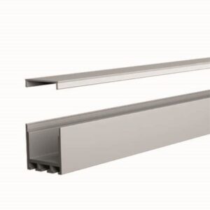 Profilé LED plat aluminium opale 25x25 mm 3 m pour ruban LED