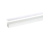 INTEGRATECH - Profile led SL15 en aluminium anodisé AL6063 en finition blanche RAL9016. Kit co - SL15W-M2