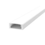 INTEGRATECH - Profile led SLW8 en aluminium anodisé AL6063 en finition blanche RAL9016. Kit co - SLW8W-M2