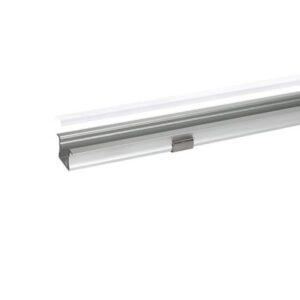 Profilé LED encastré en aluminium anodisé avec rainure pour ruban LED