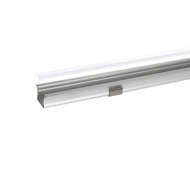 INTEGRATECH RSL15A-M2 Profilé LED encastré Profilé LED encastré en aluminium anodisé avec rainure pour ruban LED