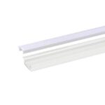 INTEGRATECH - Profile led encastré RSL7 en aluminium anodisé AL6063 en finition blanche RAL901 - RSL7W-M2