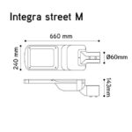 INTEGRATECH - Streetlight M 80W 4000K CLO 1-10V gris 130x60 - ITST804G3 – Image 3